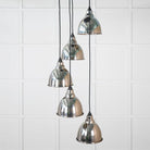 Smooth Nickel Brindley Cluster Pendant | From The Anvil-Cluster Pendants-Yester Home