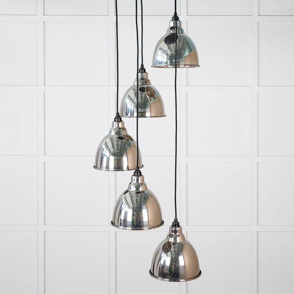 Smooth Nickel Brindley Cluster Pendant | From The Anvil-Cluster Pendants-Yester Home