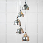 Smooth Nickel Brindley Cluster Pendant | From The Anvil - Cluster Pendants - From The Anvil - Yester Home