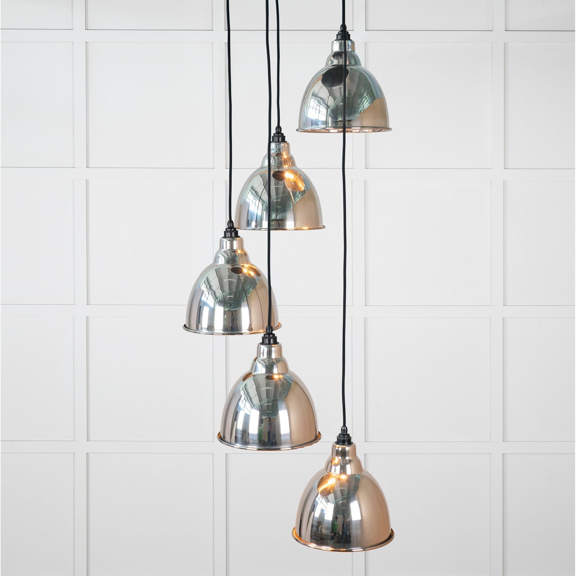 Smooth Nickel Brindley Cluster Pendant | From The Anvil - Cluster Pendants - From The Anvil - Yester Home