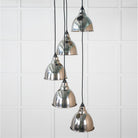 Smooth Nickel Brindley Cluster Pendant | From The Anvil - Cluster Pendants - From The Anvil - Yester Home