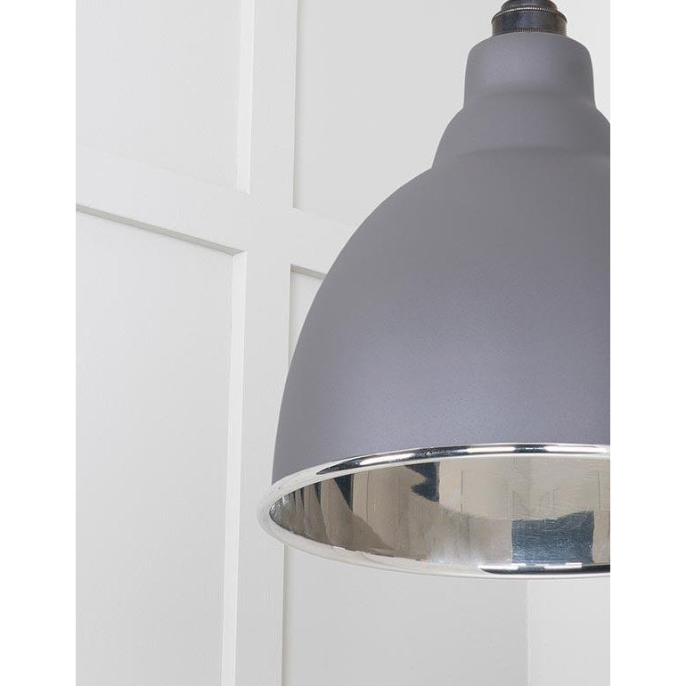 Smooth Nickel Brindley Cluster Pendant in Bluff | From The Anvil-Cluster Pendants-Yester Home