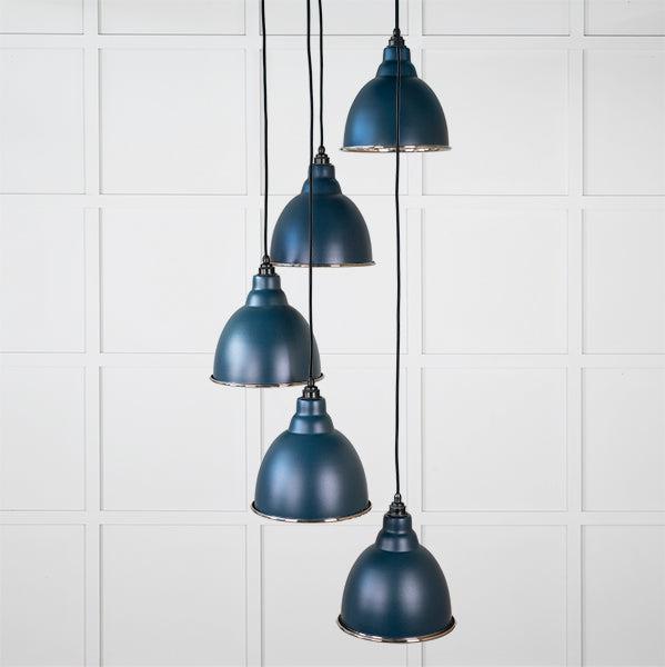 Smooth Nickel Brindley Cluster Pendant in Dusk | From The Anvil-Cluster Pendants-Yester Home