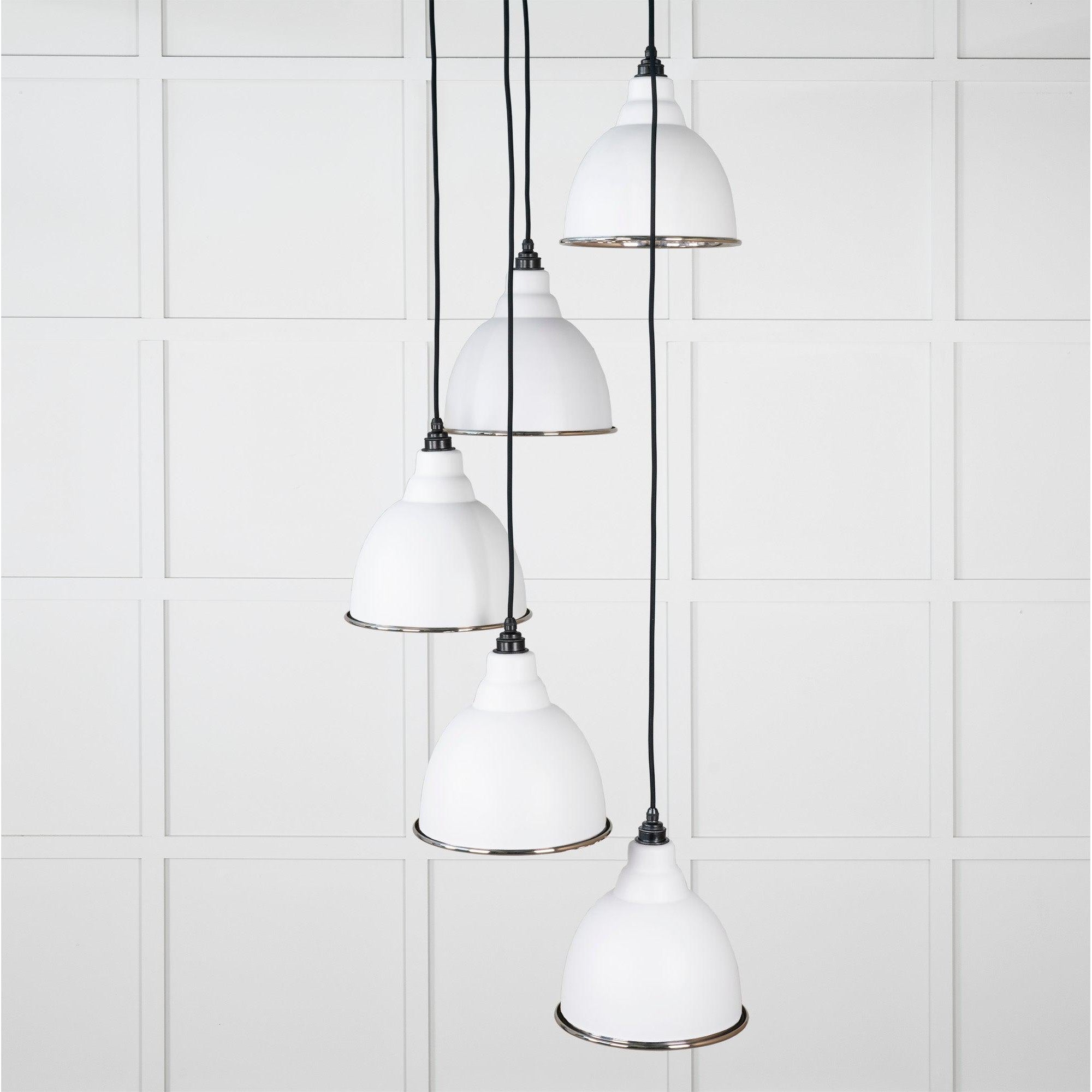 Smooth Nickel Brindley Cluster Pendant in Flock | From The Anvil-Cluster Pendants-Yester Home