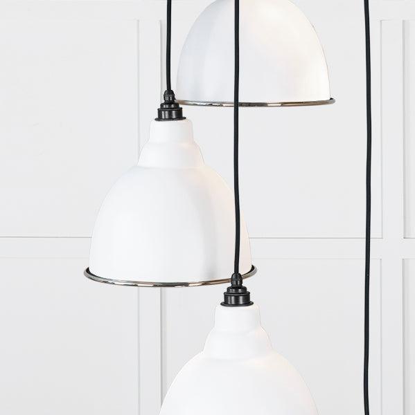 Smooth Nickel Brindley Cluster Pendant in Flock | From The Anvil-Cluster Pendants-Yester Home