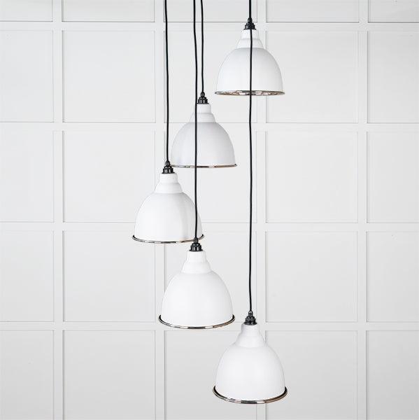 Smooth Nickel Brindley Cluster Pendant in Flock | From The Anvil-Cluster Pendants-Yester Home