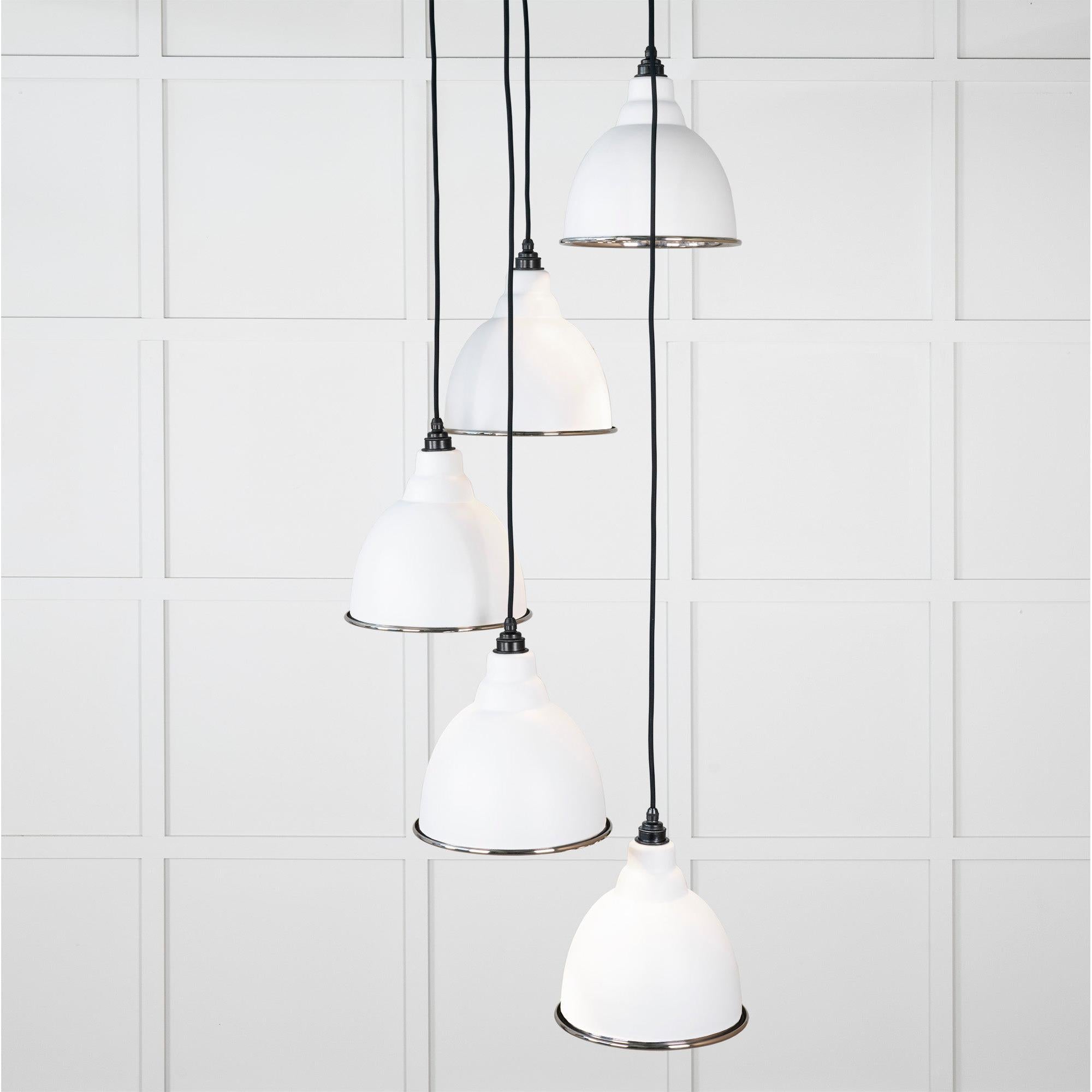 Smooth Nickel Brindley Cluster Pendant in Flock | From The Anvil - Cluster Pendants - From The Anvil - Yester Home