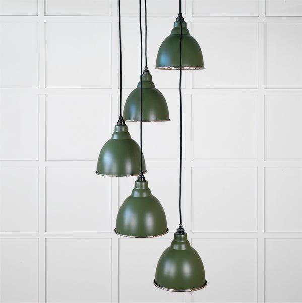 Smooth Nickel Brindley Cluster Pendant in Heath | From The Anvil