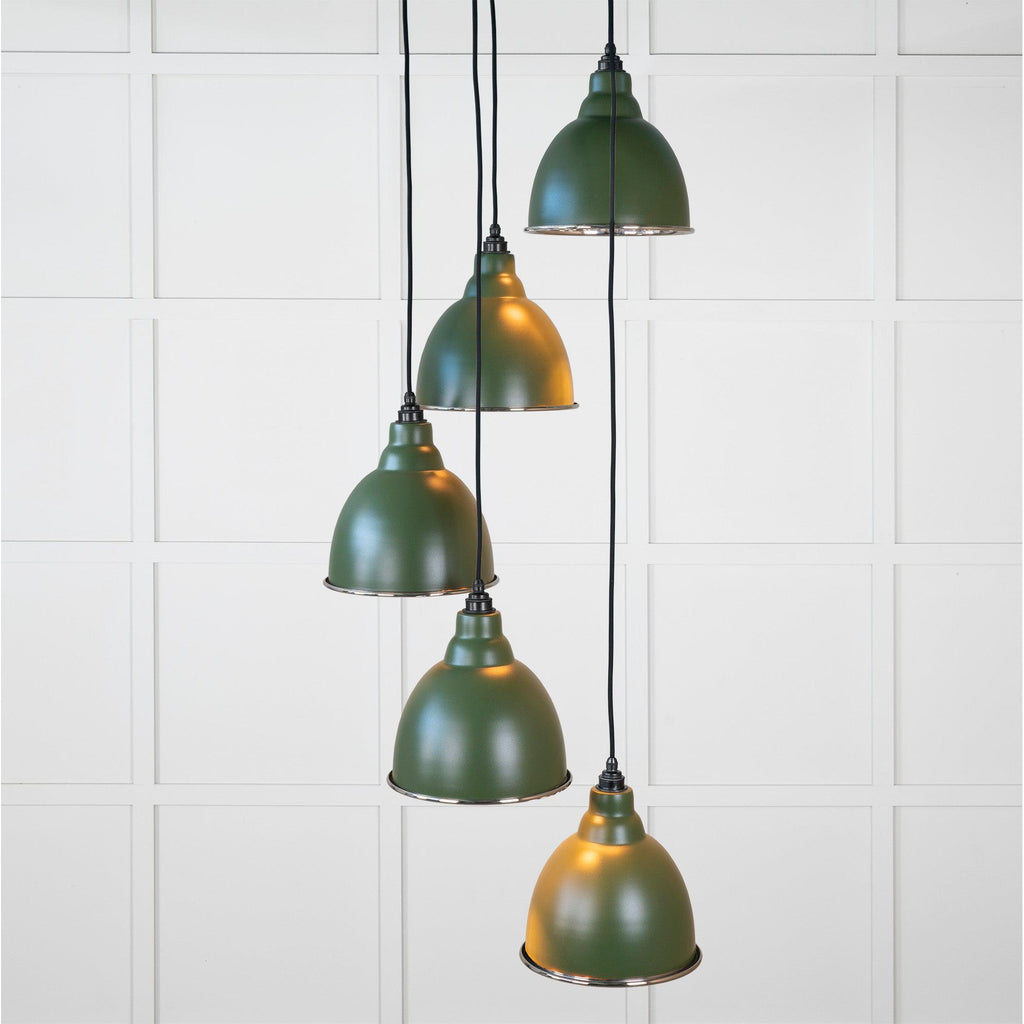 Smooth Nickel Brindley Cluster Pendant in Heath | From The Anvil