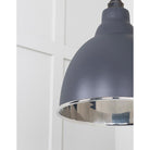 Smooth Nickel Brindley Cluster Pendant in Slate | From The Anvil-Cluster Pendants-Yester Home