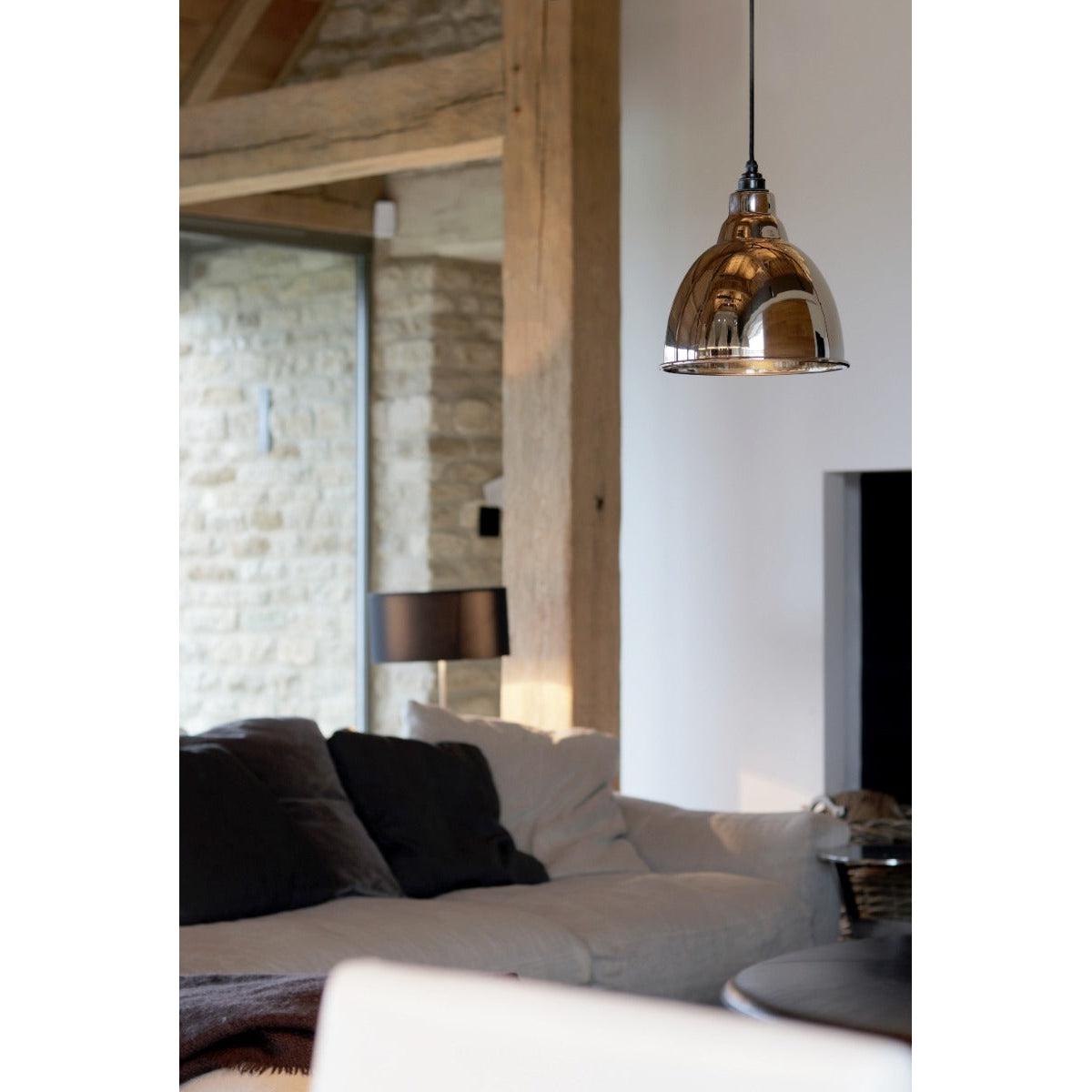 Smooth Nickel Brindley Pendant | From The Anvil-Brindley-Yester Home