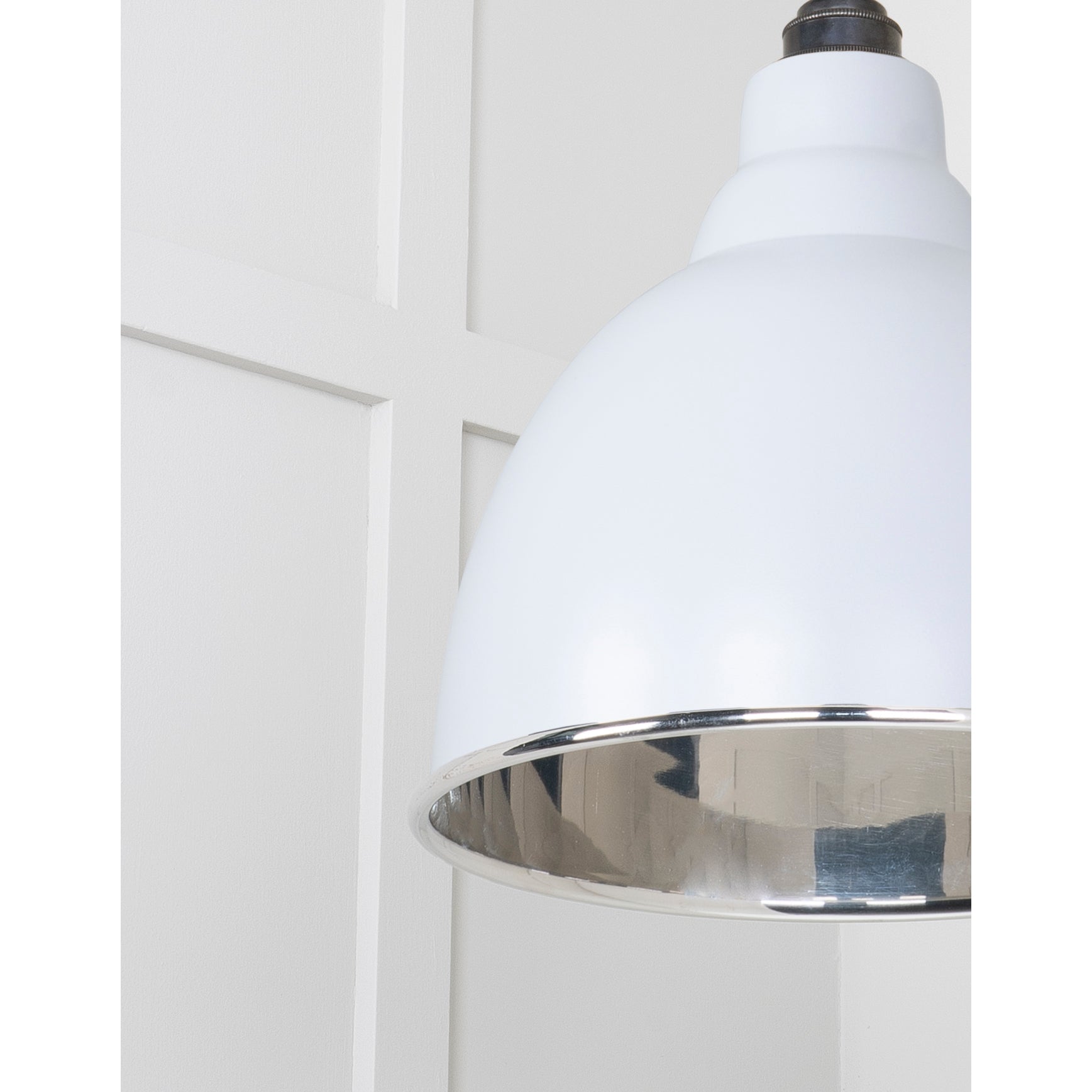 Smooth Nickel Brindley Pendant in Birch | From The Anvil-Brindley-Yester Home