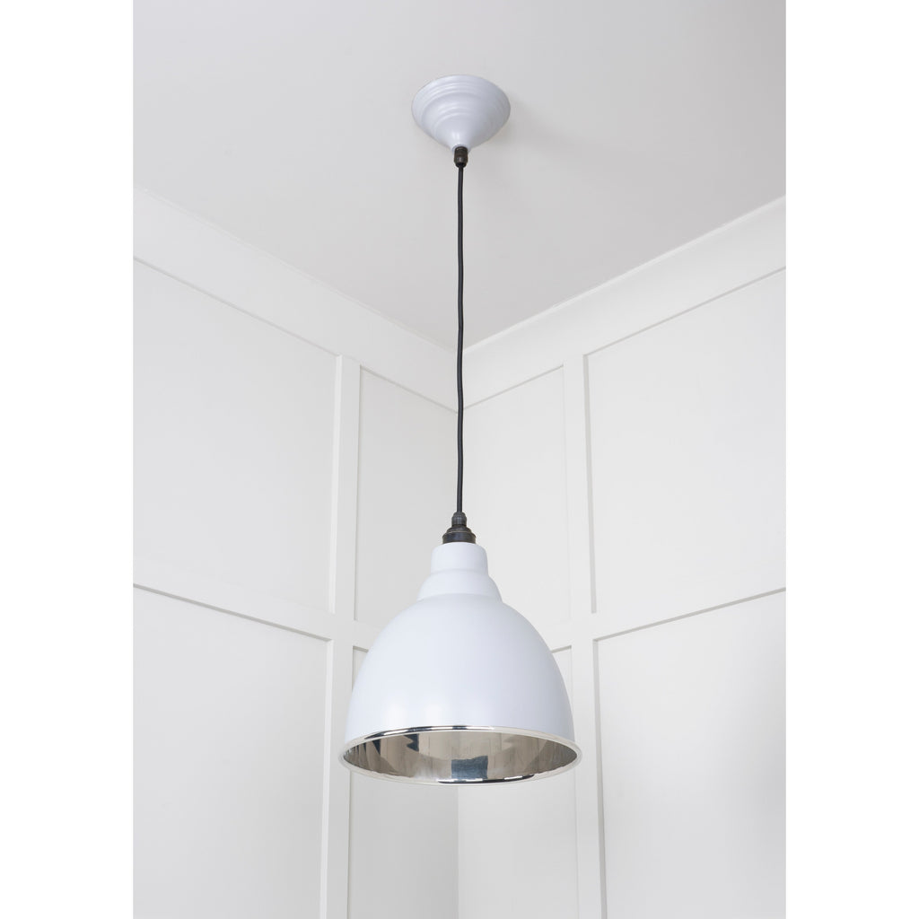 Smooth Nickel Brindley Pendant in Birch | From The Anvil