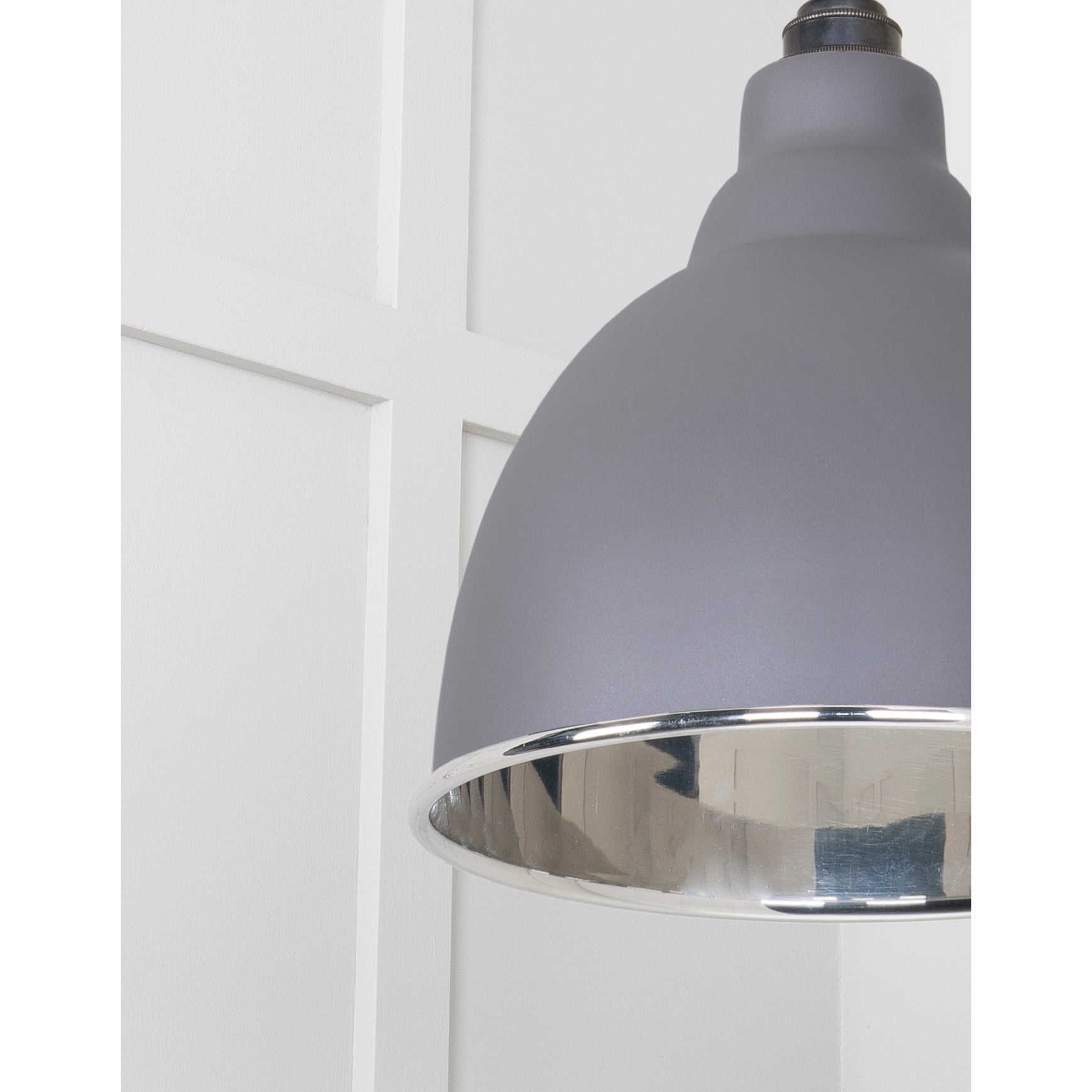 Smooth Nickel Brindley Pendant in Bluff | From The Anvil-Brindley-Yester Home