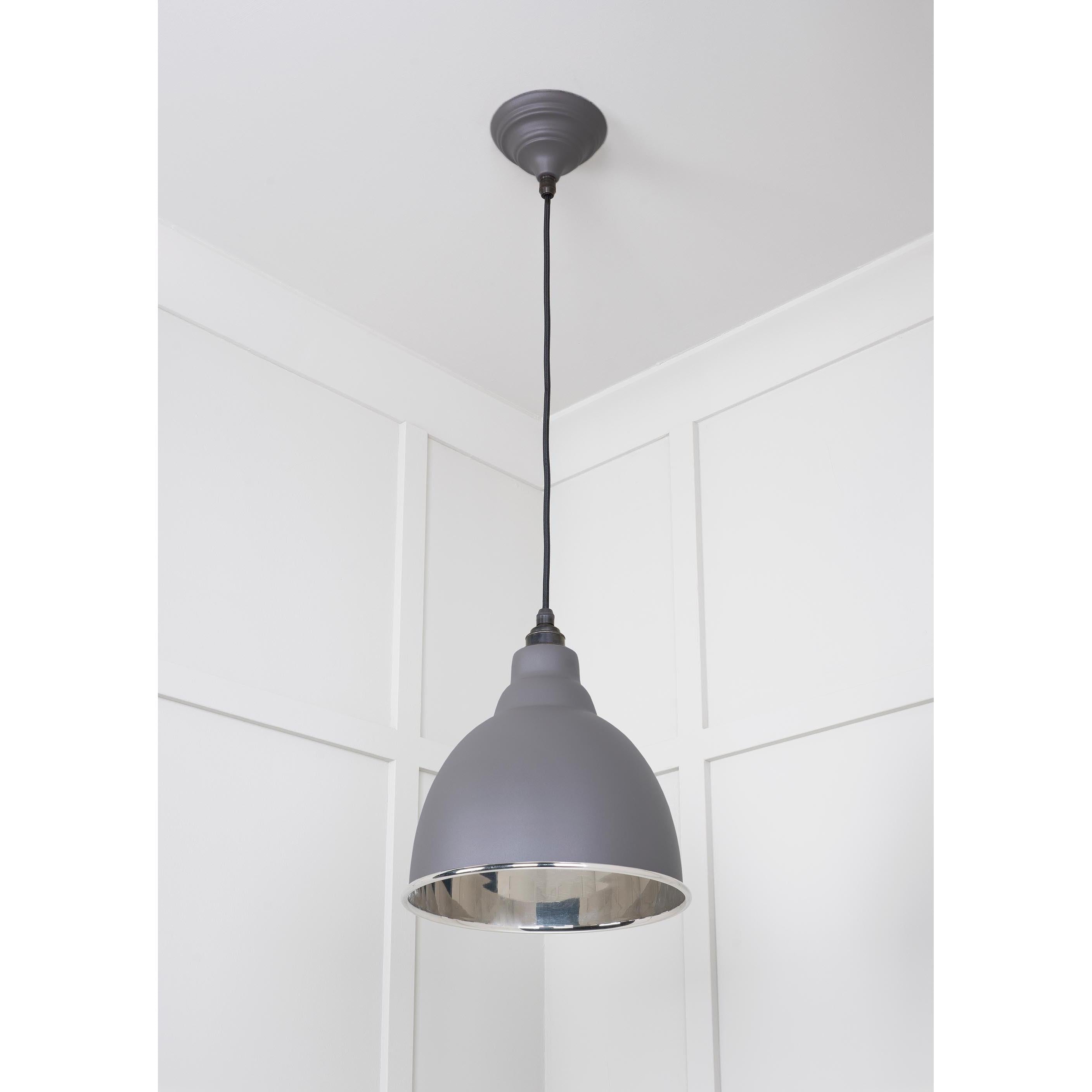 Smooth Nickel Brindley Pendant in Bluff | From The Anvil - Brindley - From The Anvil - Yester Home