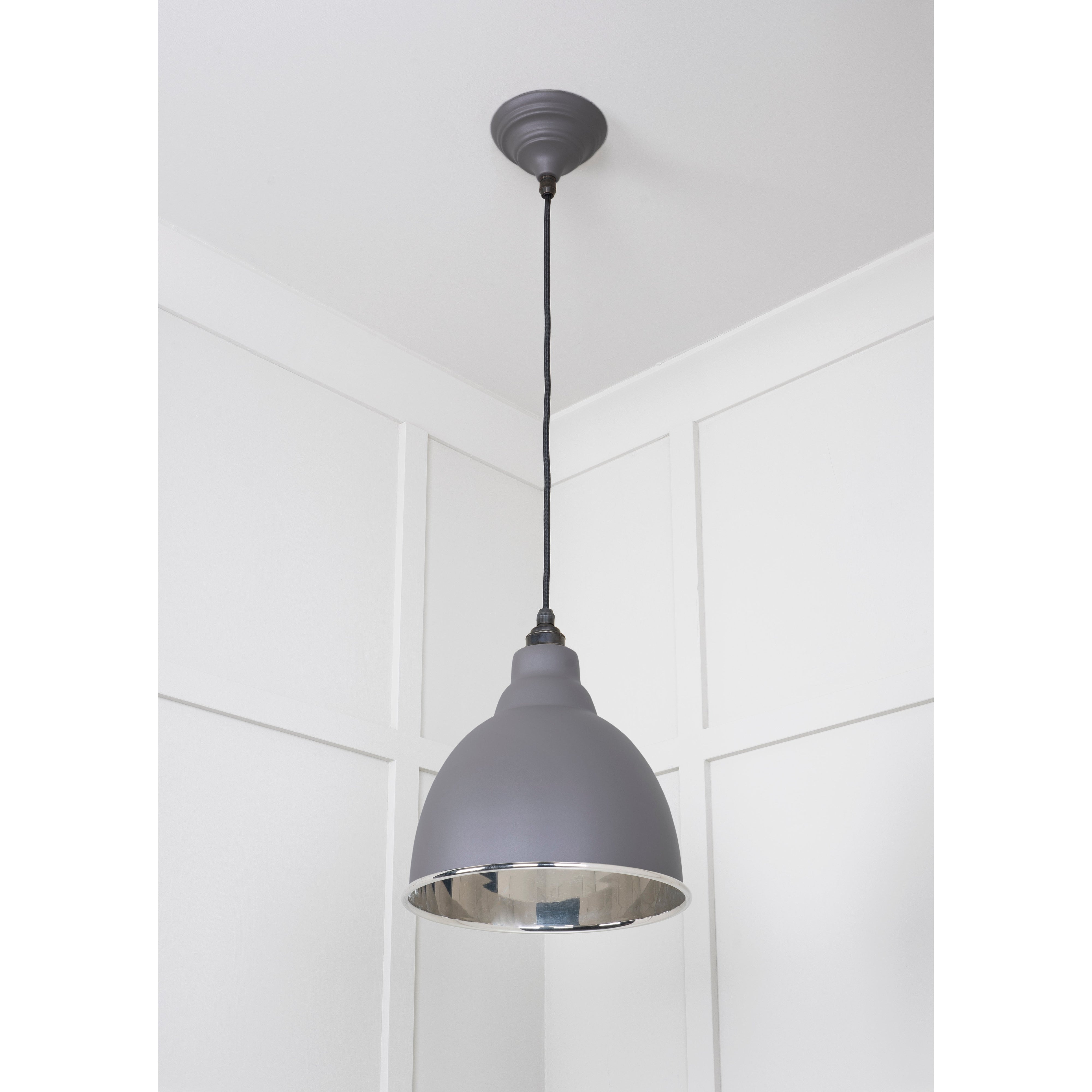 Smooth Nickel Brindley Pendant in Bluff | From The Anvil-Brindley-Yester Home