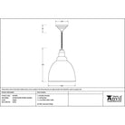 Smooth Nickel Brindley Pendant in Dingle | From The Anvil-Brindley-Yester Home