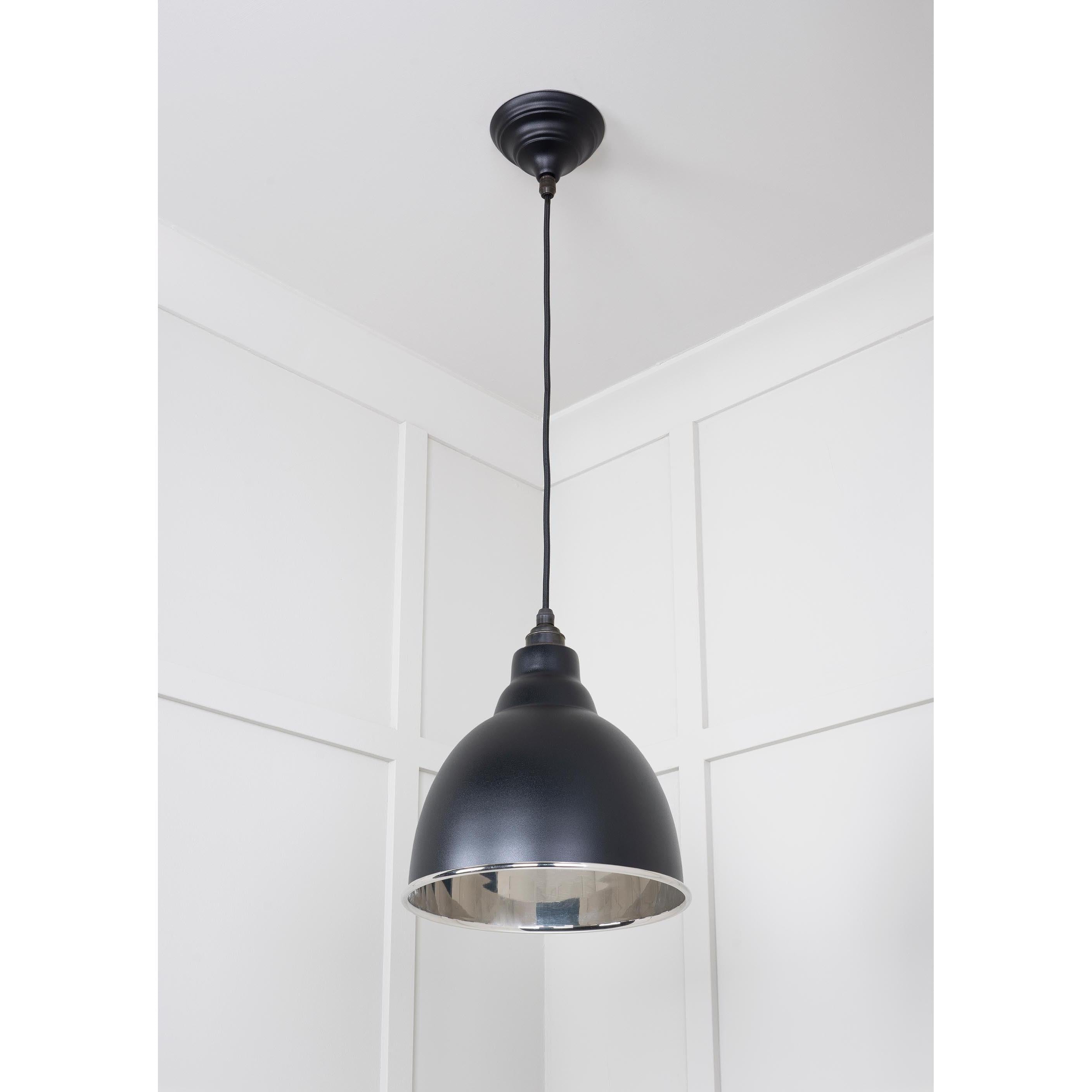 Smooth Nickel Brindley Pendant in Elan Black | From The Anvil - Brindley - From The Anvil - Yester Home