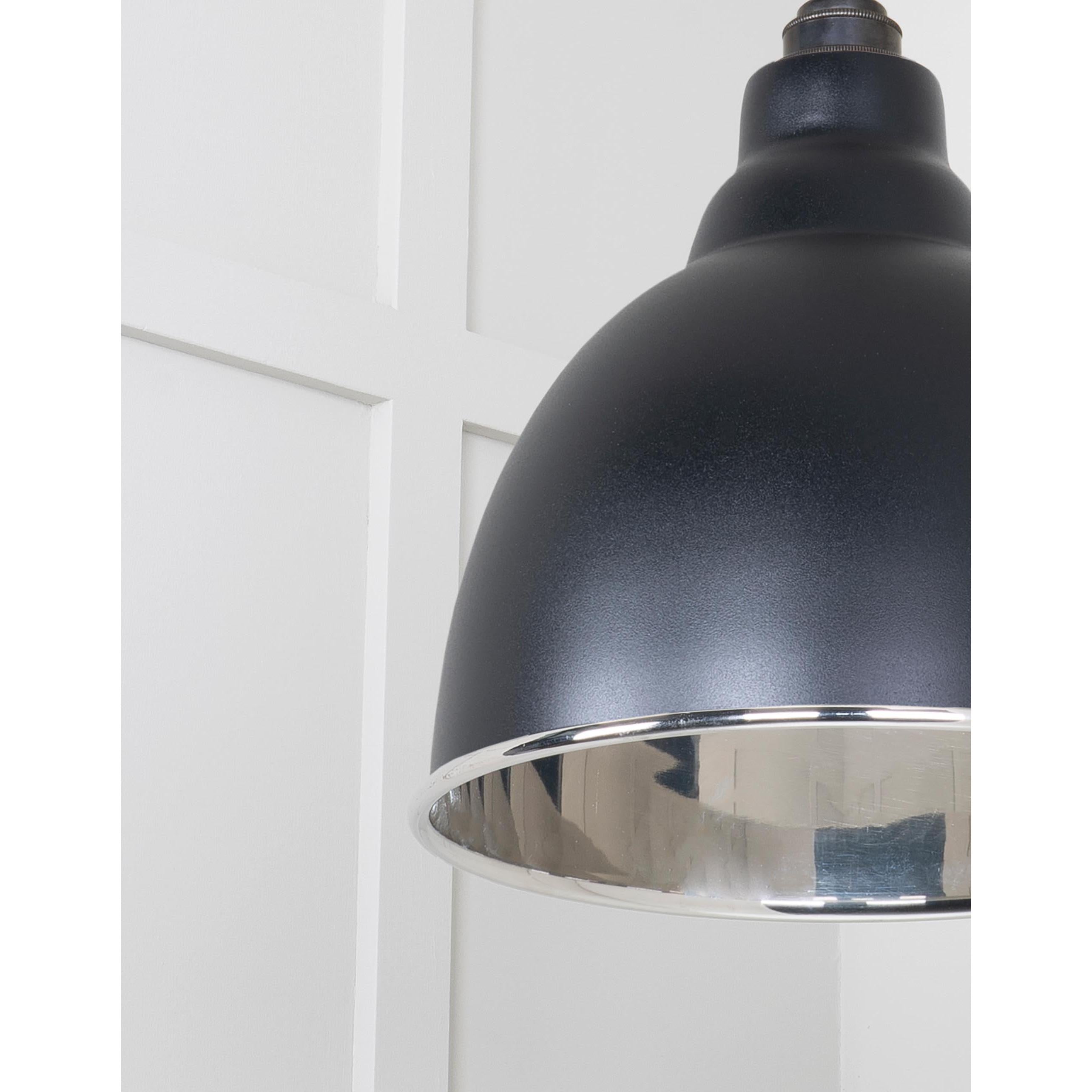 Smooth Nickel Brindley Pendant in Elan Black | From The Anvil - Brindley - From The Anvil - Yester Home