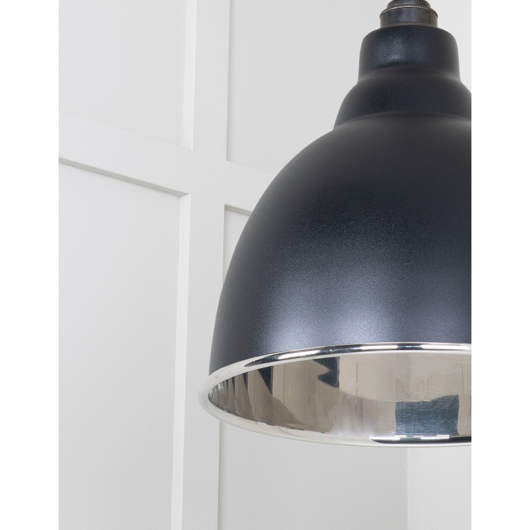 Smooth Nickel Brindley Pendant in Elan Black | From The Anvil-Brindley-Yester Home