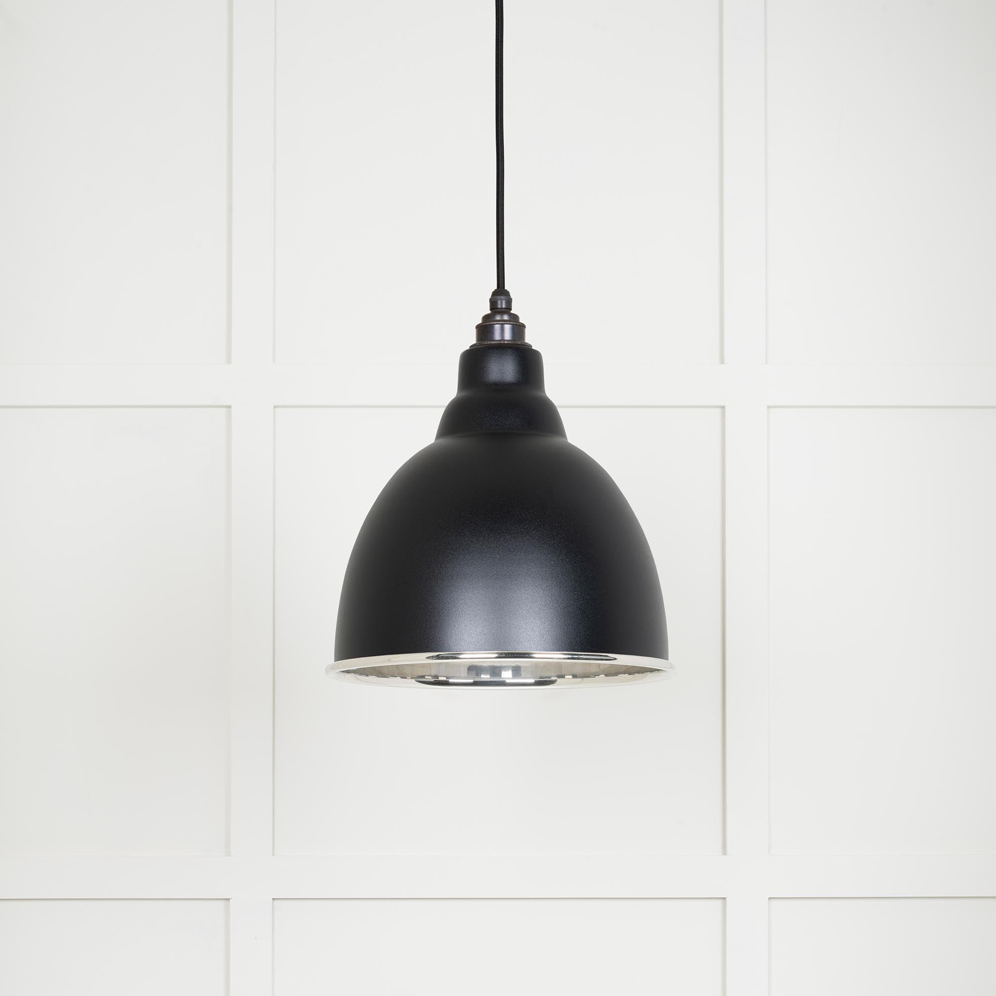 Smooth Nickel Brindley Pendant in Elan Black | From The Anvil - Brindley - From The Anvil - Yester Home