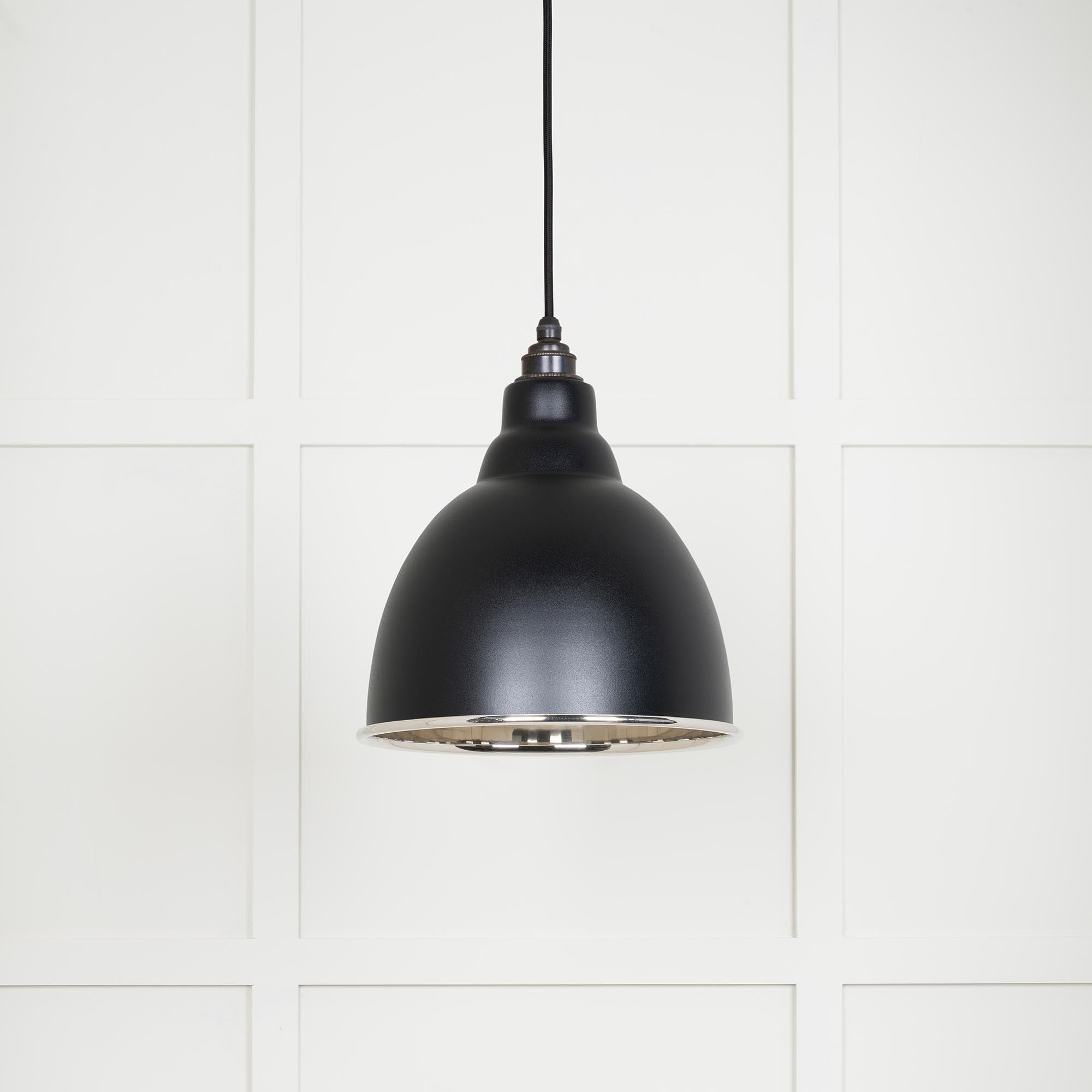 Smooth Nickel Brindley Pendant in Elan Black | From The Anvil - Brindley - From The Anvil - Yester Home