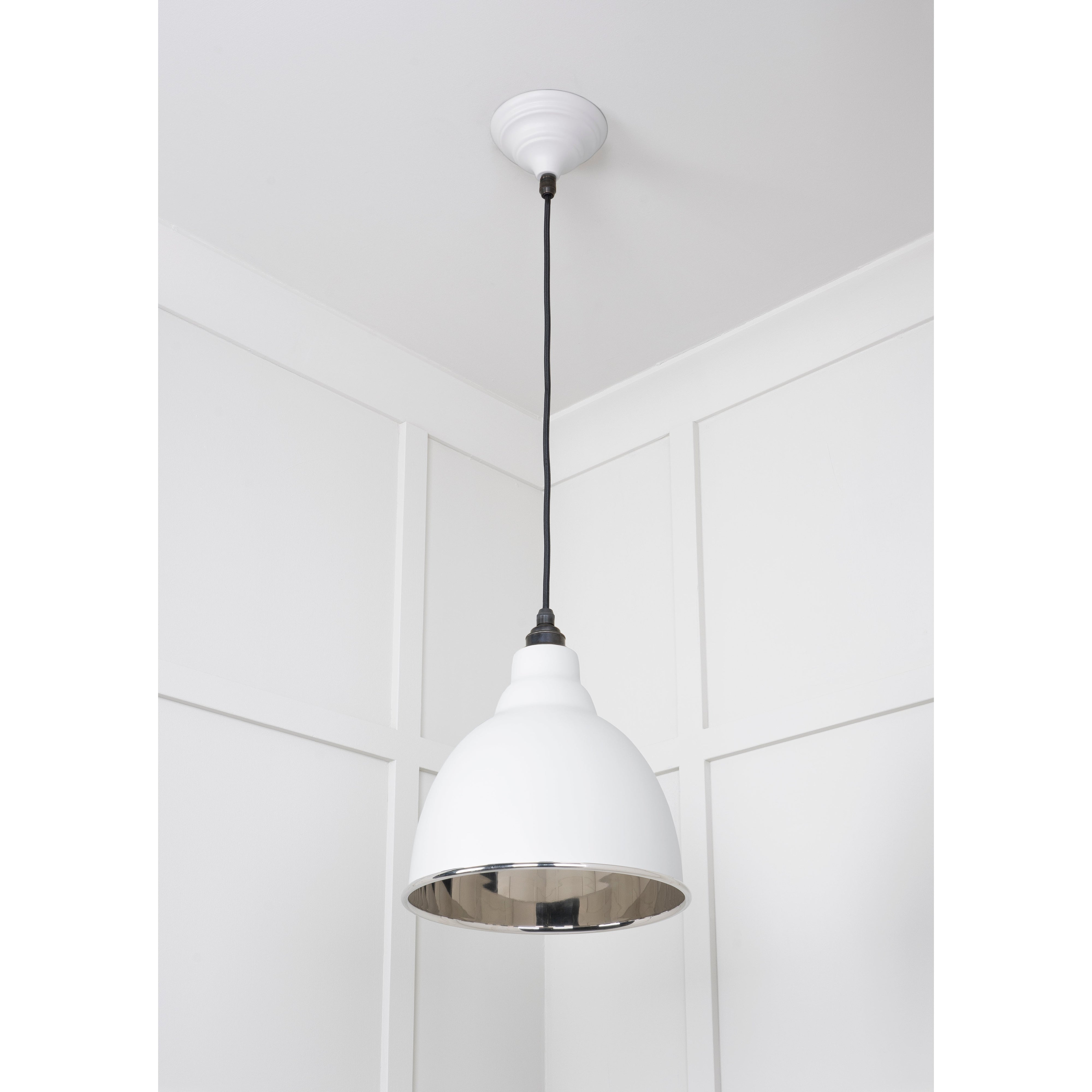 Smooth Nickel Brindley Pendant in Flock | From The Anvil-Brindley-Yester Home