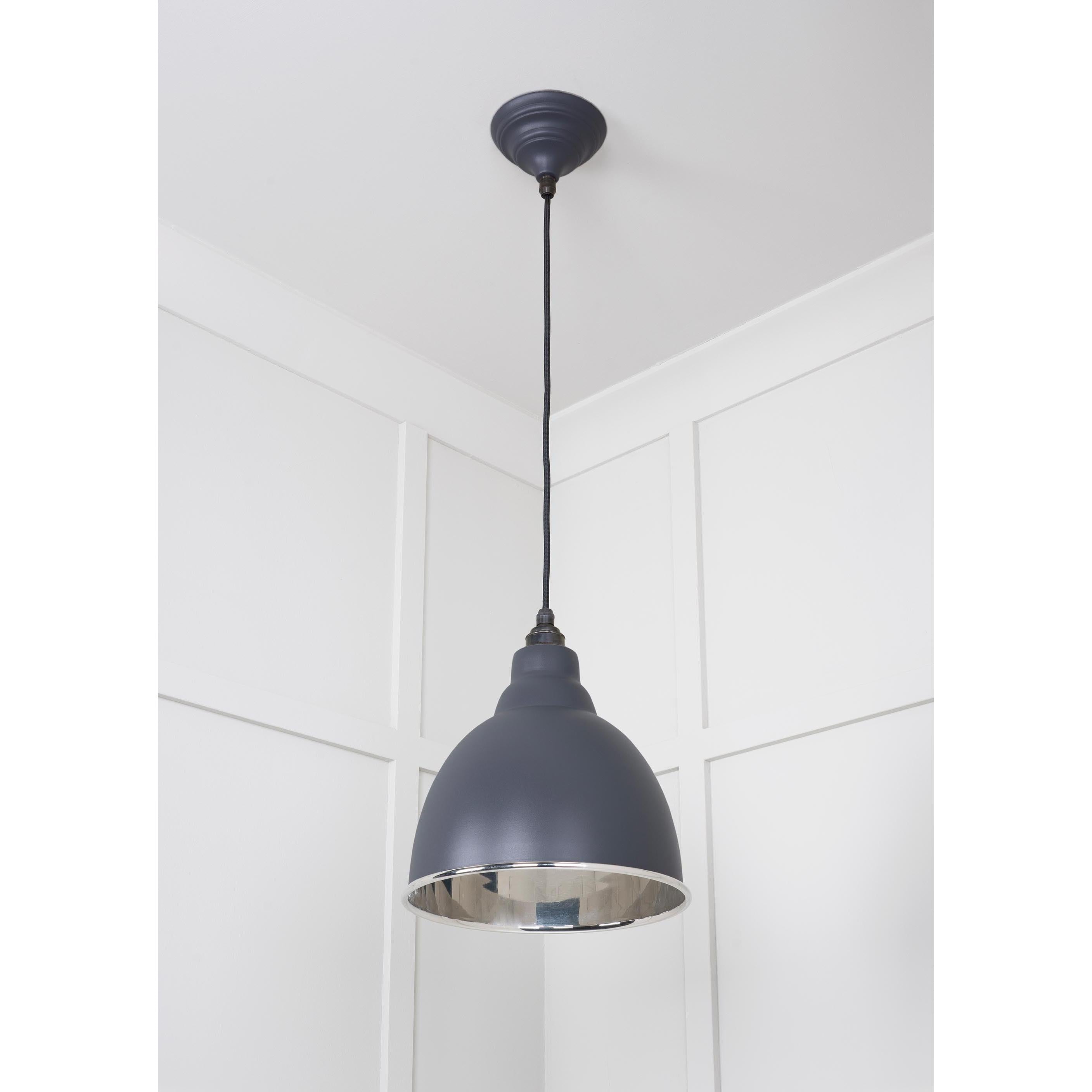 Smooth Nickel Brindley Pendant in Slate | From The Anvil - Brindley - From The Anvil - Yester Home