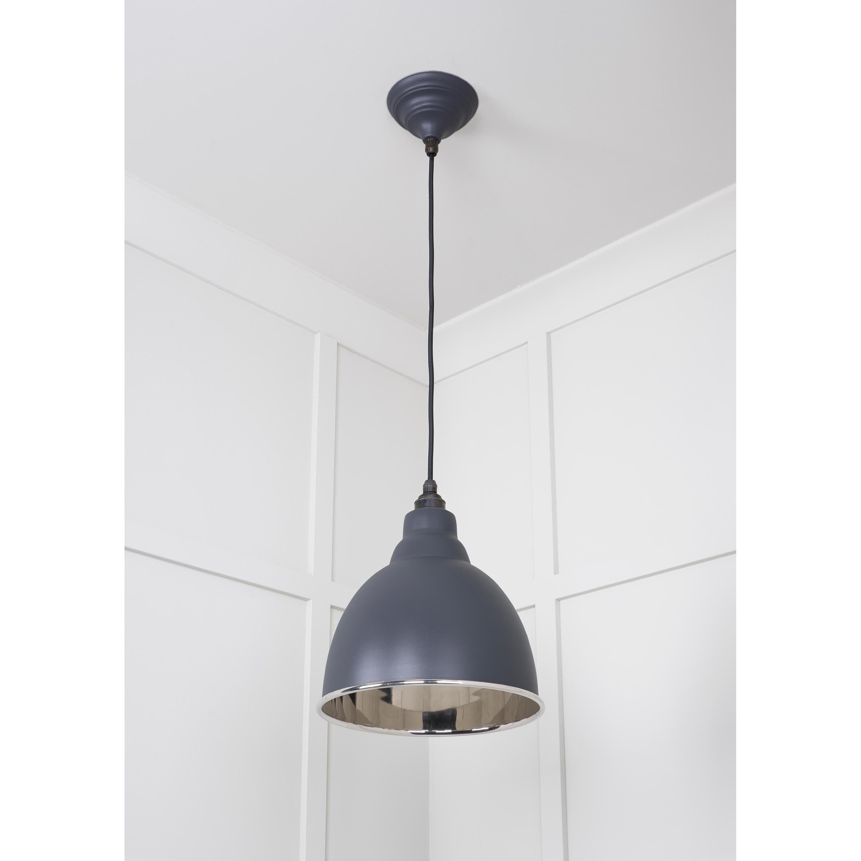 Smooth Nickel Brindley Pendant in Slate | From The Anvil - Brindley - From The Anvil - Yester Home