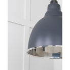 Smooth Nickel Brindley Pendant in Slate | From The Anvil-Brindley-Yester Home