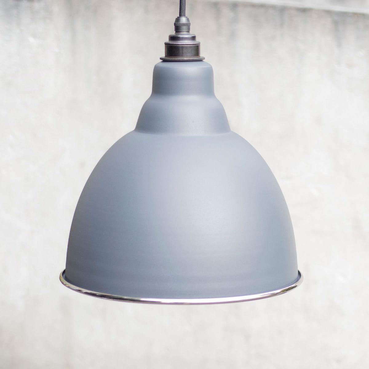 Smooth Nickel Brindley Pendant in Slate | From The Anvil-Brindley-Yester Home