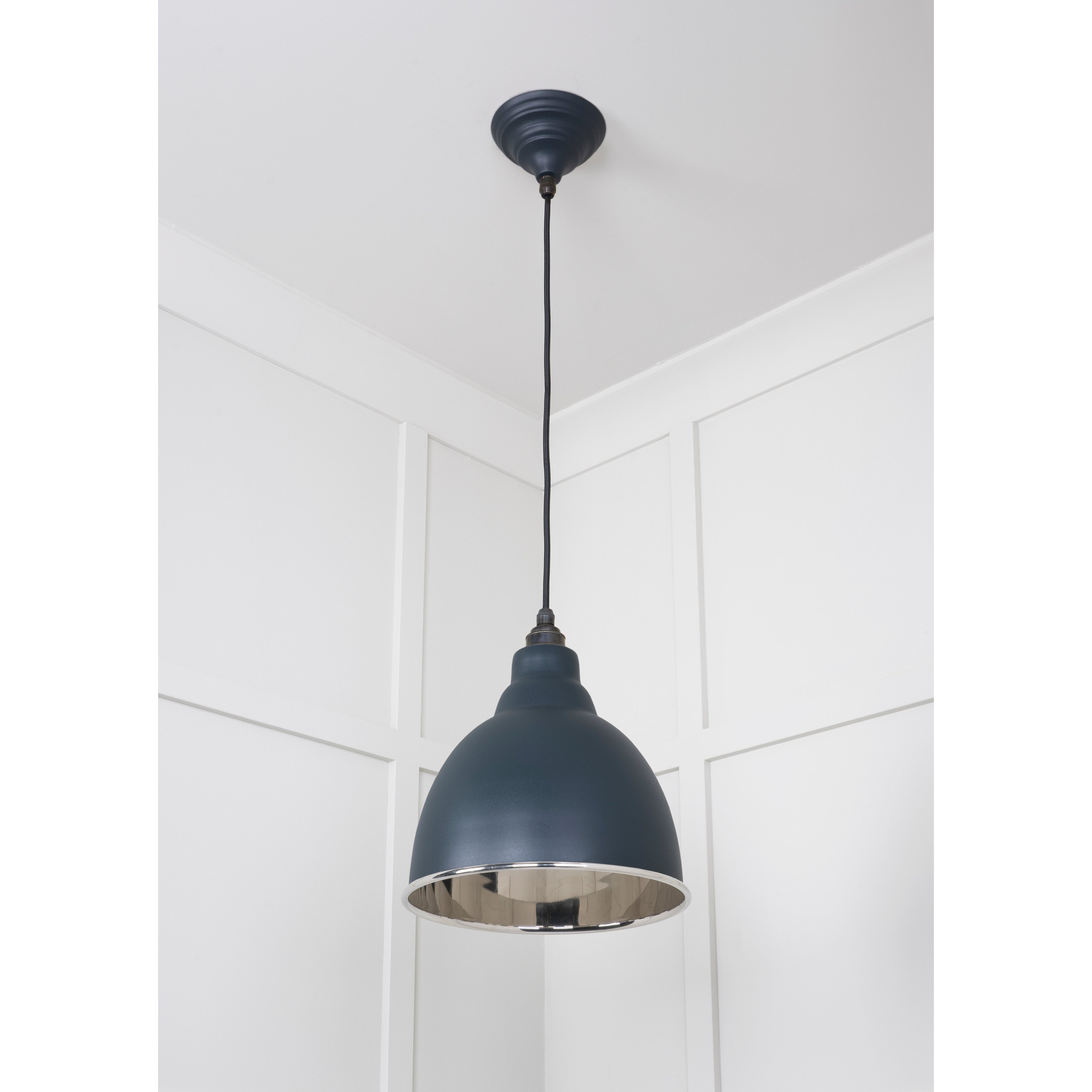 Smooth Nickel Brindley Pendant in Soot | From The Anvil-Brindley-Yester Home