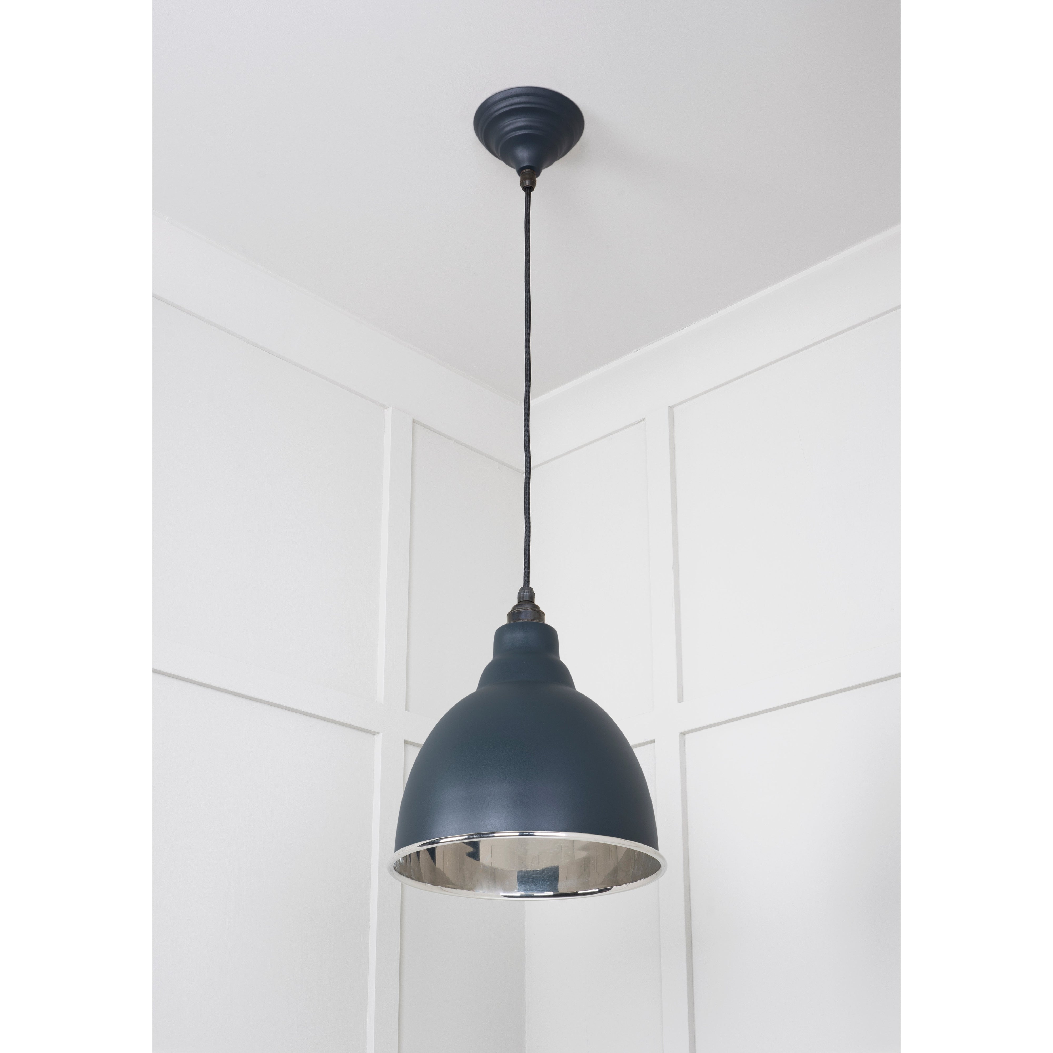 Smooth Nickel Brindley Pendant in Soot | From The Anvil-Brindley-Yester Home