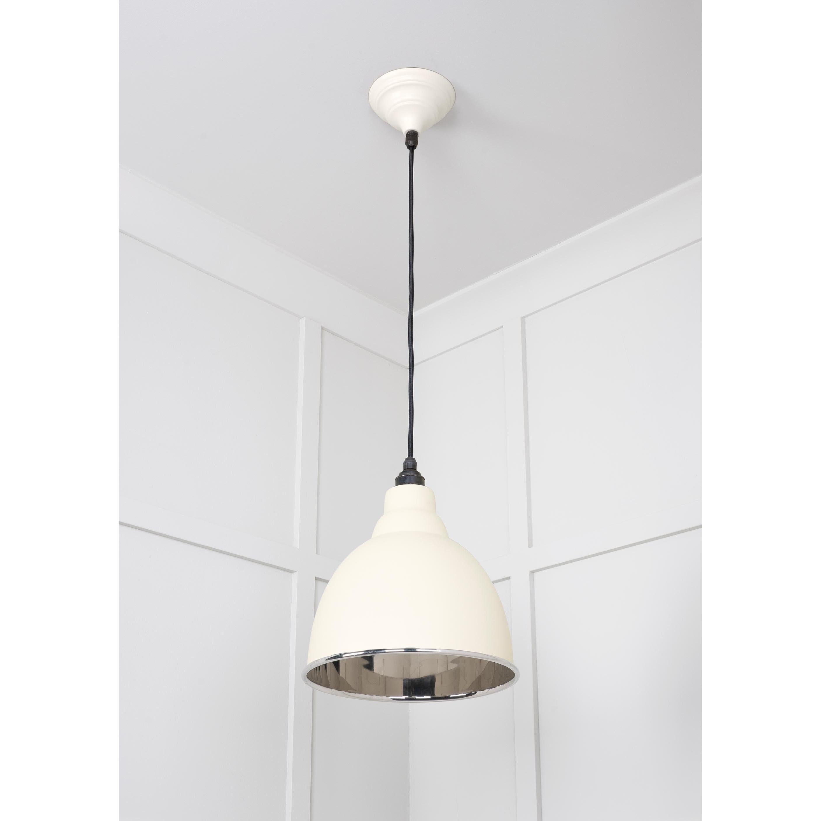 Smooth Nickel Brindley Pendant in Teasel | From The Anvil - Brindley - From The Anvil - Yester Home