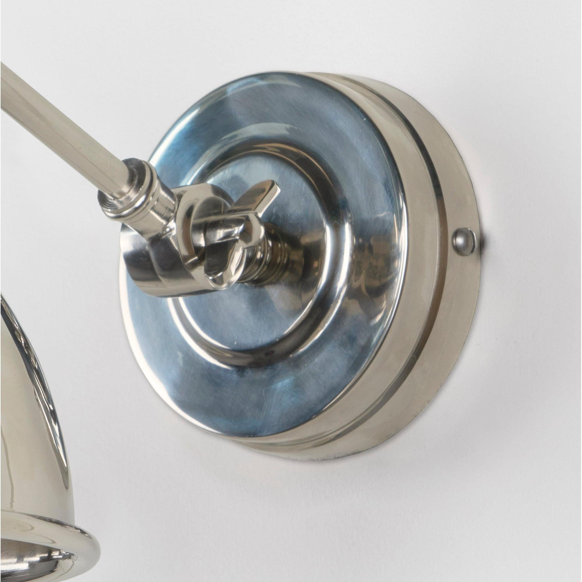 Smooth Nickel Brindley Wall Light | From The Anvil - Wall Lights - From The Anvil - Yester Home