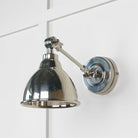 Smooth Nickel Brindley Wall Light | From The Anvil-Wall Lights-Yester Home