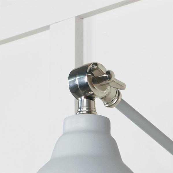 Smooth Nickel Brindley Wall Light in Birch | From The Anvil-Wall Lights-Yester Home