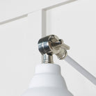 Smooth Nickel Brindley Wall Light in Flock | From The Anvil - Wall Lights - From The Anvil - Yester Home