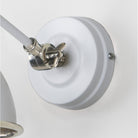 Smooth Nickel Brindley Wall Light in Flock | From The Anvil - Wall Lights - From The Anvil - Yester Home
