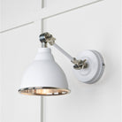 Smooth Nickel Brindley Wall Light in Flock | From The Anvil - Wall Lights - From The Anvil - Yester Home