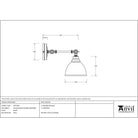 Smooth Nickel Brindley Wall Light in Heath - Wall Lights - From The Anvil - Yester Home