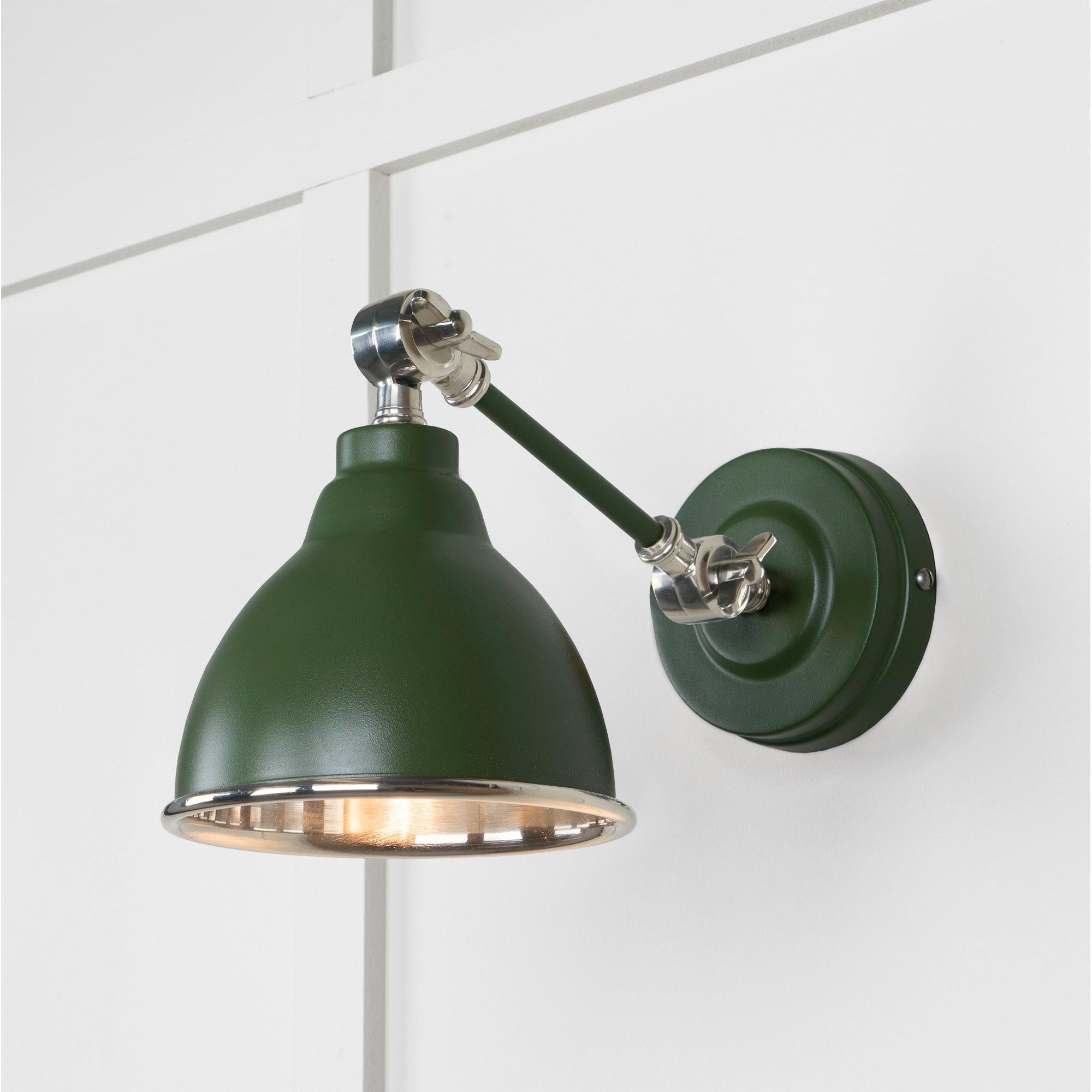 Smooth Nickel Brindley Wall Light in Heath - Wall Lights - From The Anvil - Yester Home