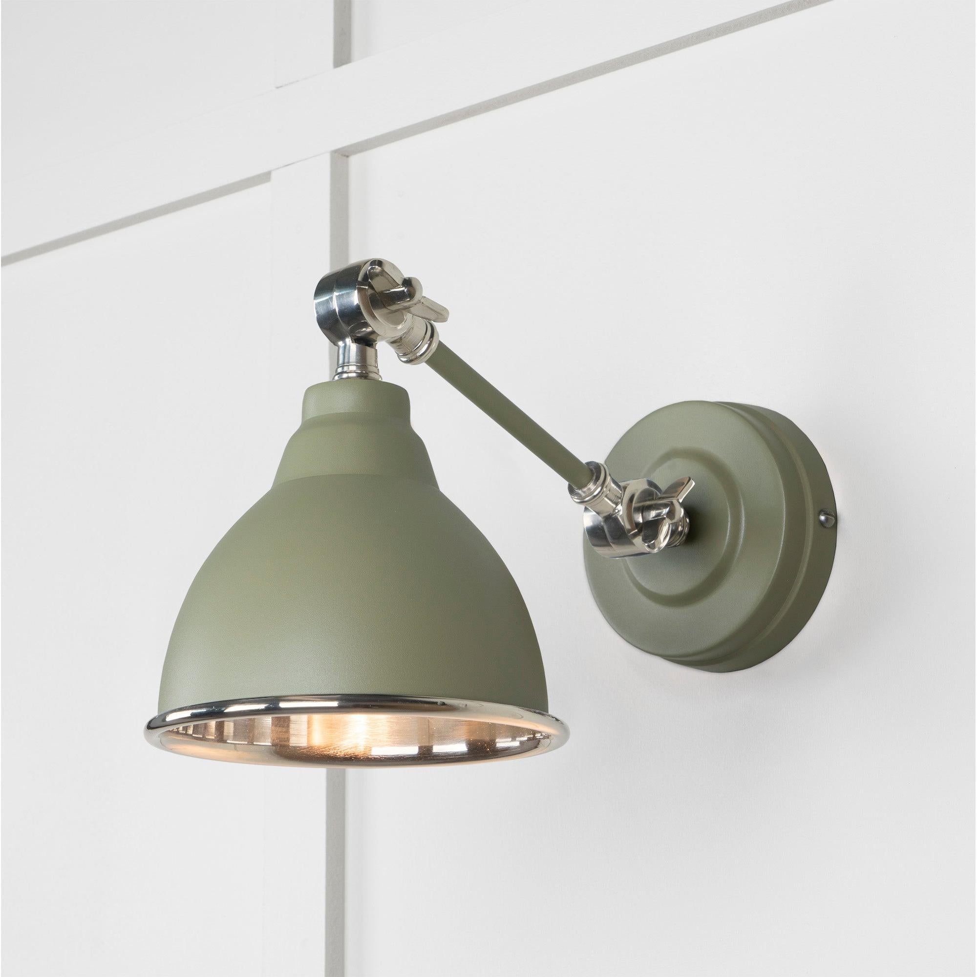 Smooth Nickel Brindley Wall Light in Tump | From The Anvil - Wall Lights - From The Anvil - Yester Home