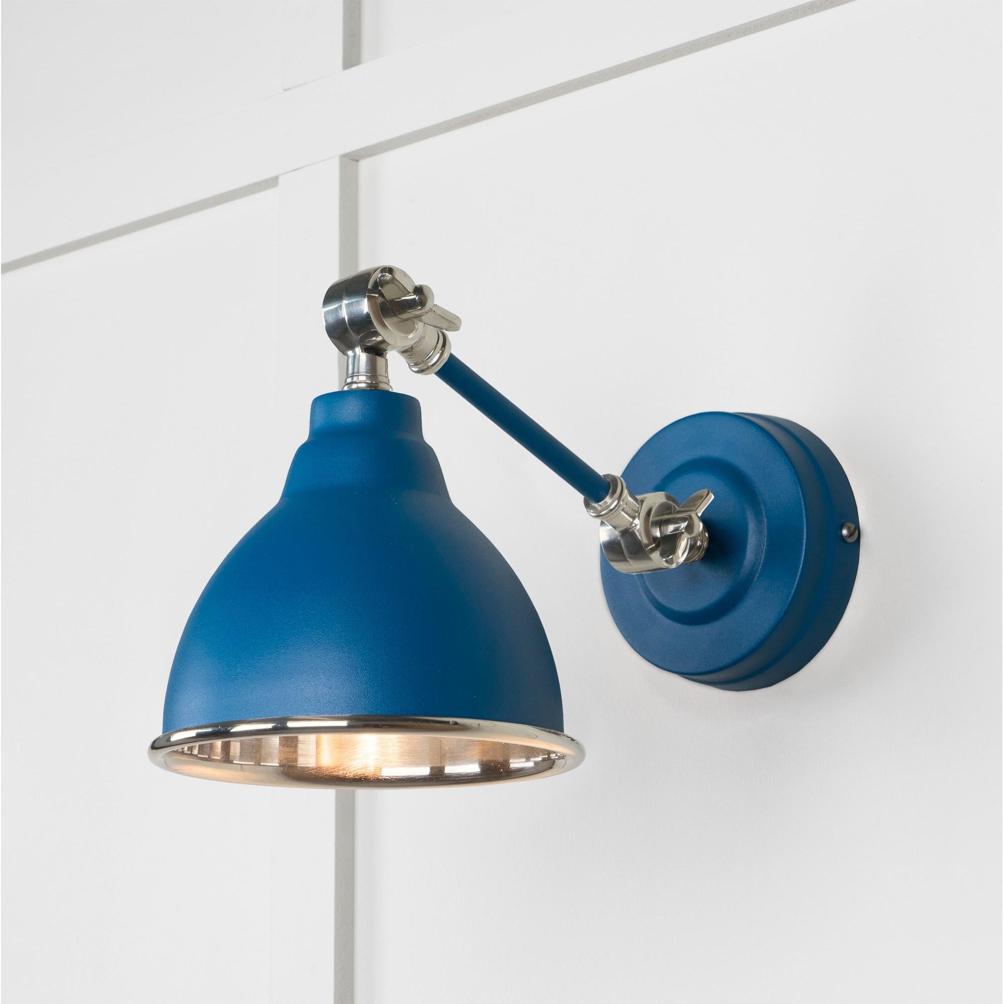 Smooth Nickel Brindley Wall Light in Upstream | From The Anvil - Wall Lights - From The Anvil - Yester Home