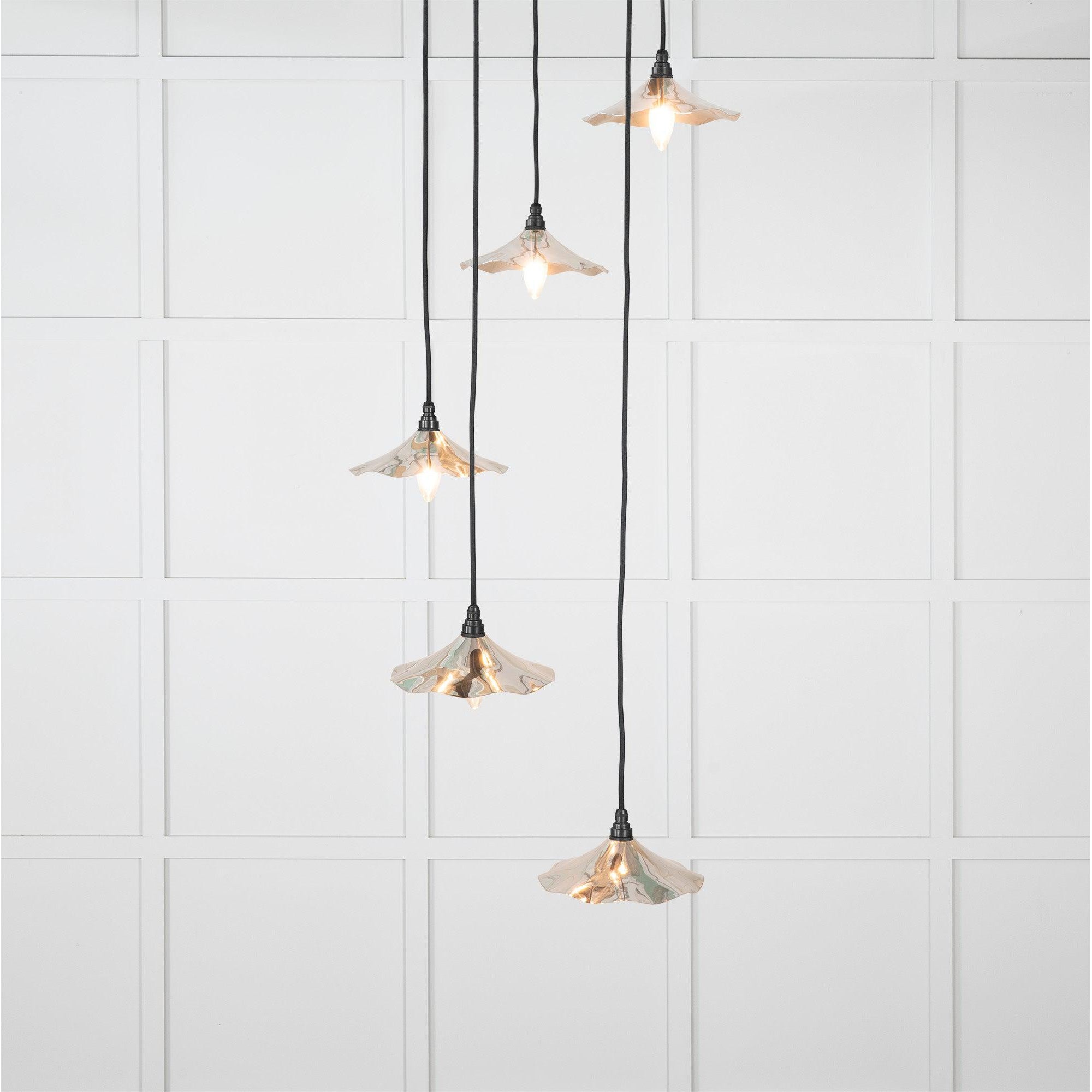 Smooth Nickel Flora Cluster Pendant | From The Anvil-Cluster Pendants-Yester Home