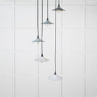 Smooth Nickel Flora Cluster Pendant in Birch | From The Anvil-Cluster Pendants-Yester Home