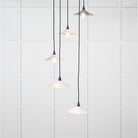 Smooth Nickel Flora Cluster Pendant in Birch | From The Anvil-Cluster Pendants-Yester Home