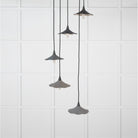 Smooth Nickel Flora Cluster Pendant in Bluff | From The Anvil-Cluster Pendants-Yester Home