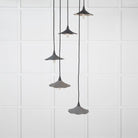 Smooth Nickel Flora Cluster Pendant in Bluff | From The Anvil-Cluster Pendants-Yester Home