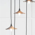 Smooth Nickel Flora Cluster Pendant in Bluff | From The Anvil - Cluster Pendants - From The Anvil - Yester Home